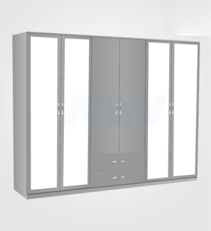 6 Door With 4 Mirrors & 3 Drawers - Az Furniture